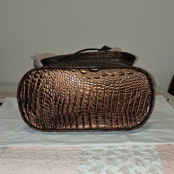 NWT BRAHMIN FIORA SHOULDER BAG IN GANACHE OMBRE MELBOURNE. - Picture 11 of 16